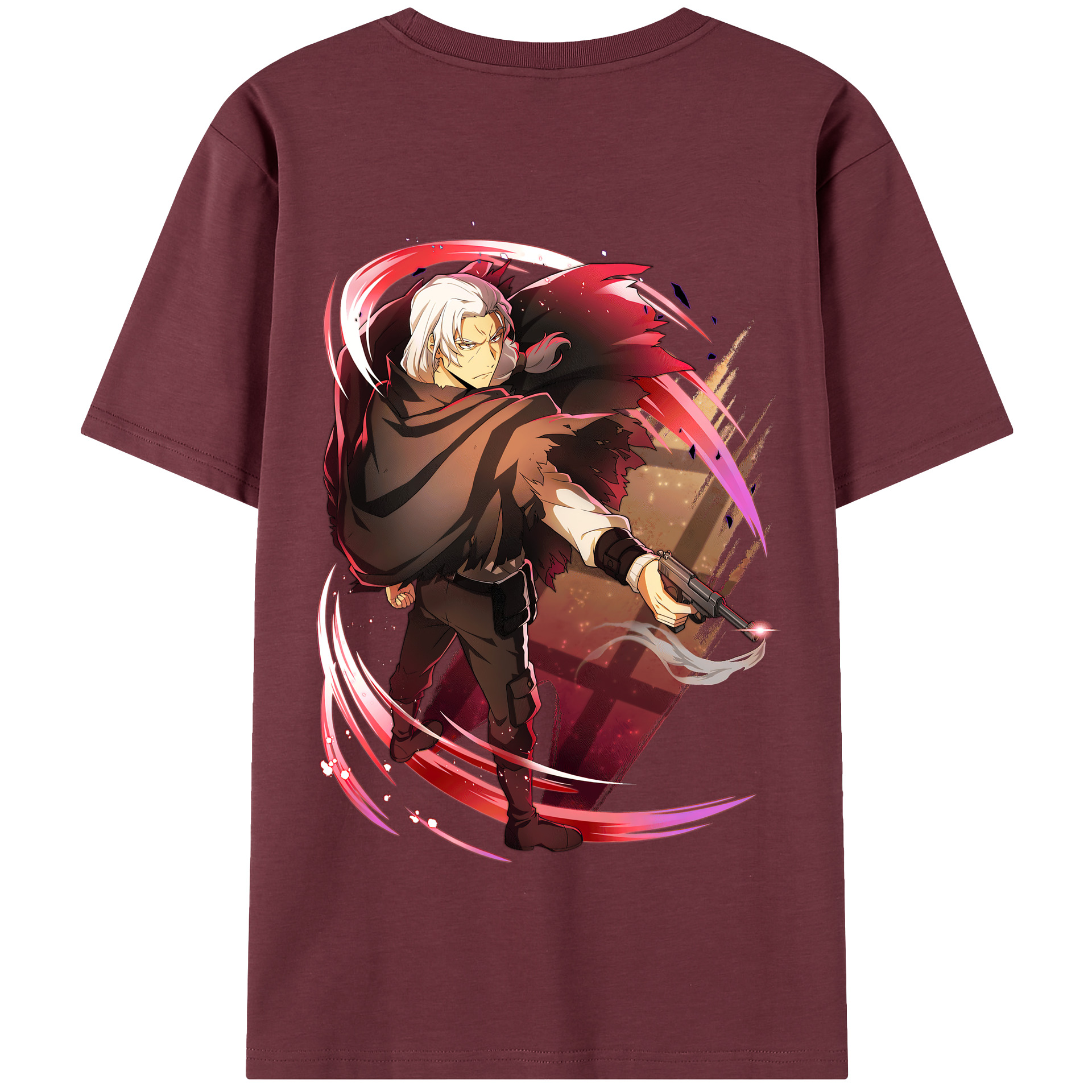（画像用） 文豪ストレイドッグス Bungo Stray Dogs 綿100％半袖Tシャツ（背面プリント）